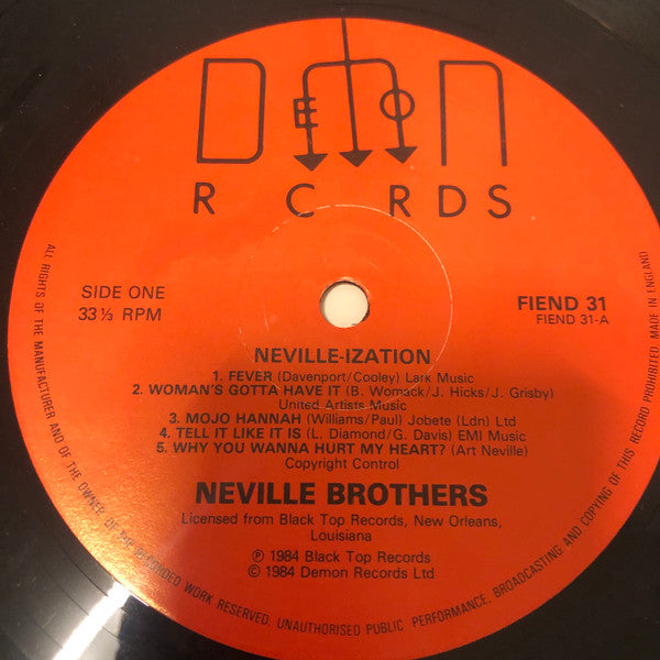 The Neville Brothers : Neville-ization (LP, Album)