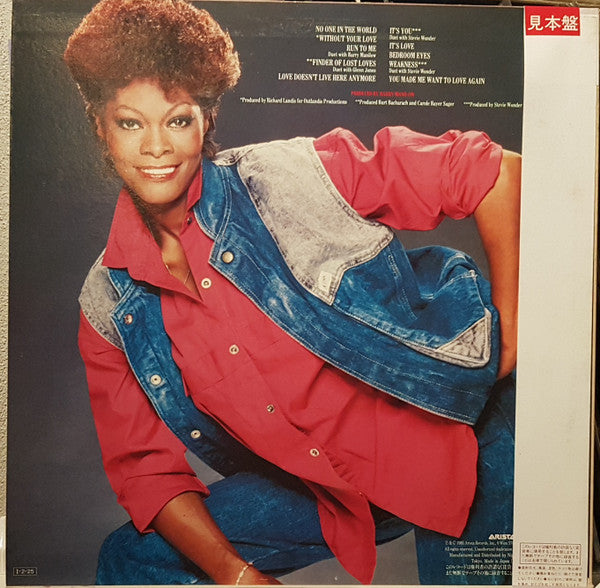 Dionne Warwick : Without Your Love (LP, Album, Promo)