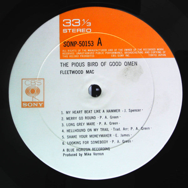 Fleetwood Mac : The Pious Bird Of Good Omen (LP, Comp, RE)