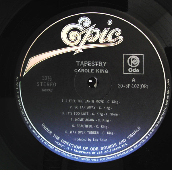 Carole King : Tapestry (LP, Album, RE, Gat)