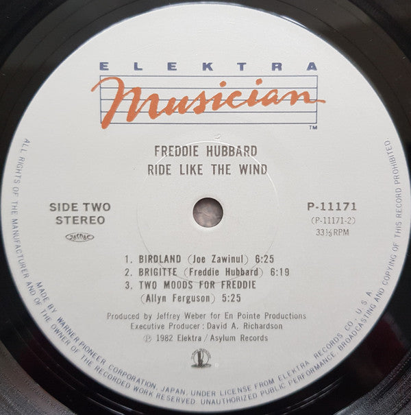 Freddie Hubbard : Ride Like The Wind (LP, Album)