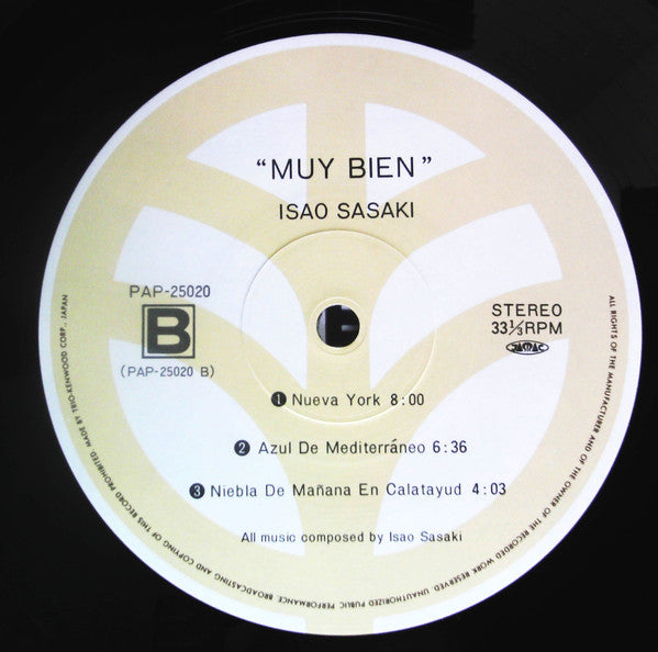 Isao Sasaki (2) : Muy Bien (LP, Album)