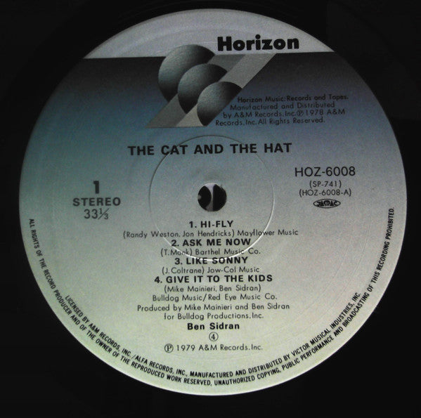 Ben Sidran : The Cat And The Hat (LP, Album)