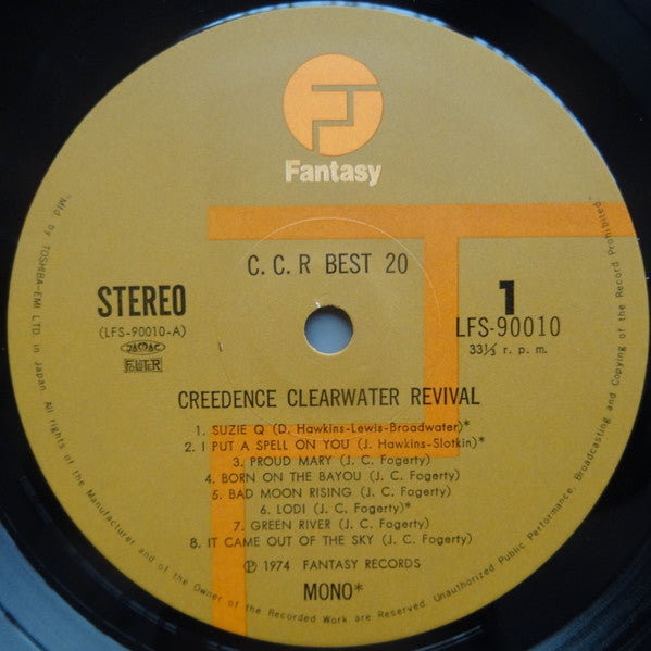 Creedence Clearwater Revival : C.C.R. Best 20 (LP, Comp)