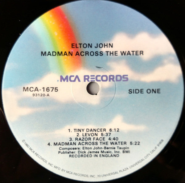 Elton John : Madman Across The Water (LP, Album, RE)