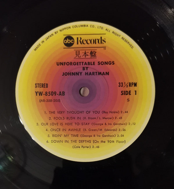 Johnny Hartman : Unforgettable Songs (LP, Album, RE)