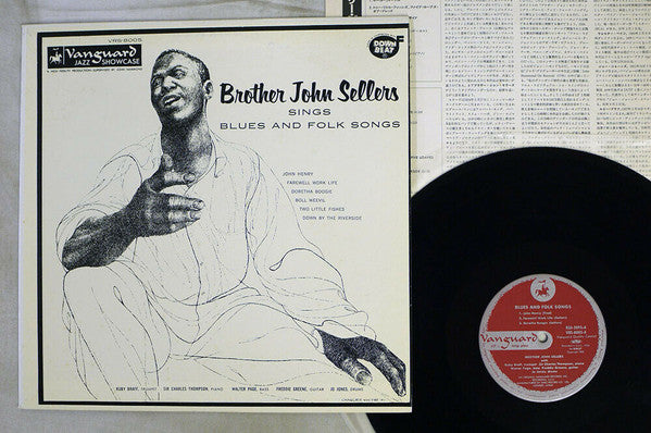 Brother John Sellers : Sings Blues and Folk Songs (12", Album, Mono)