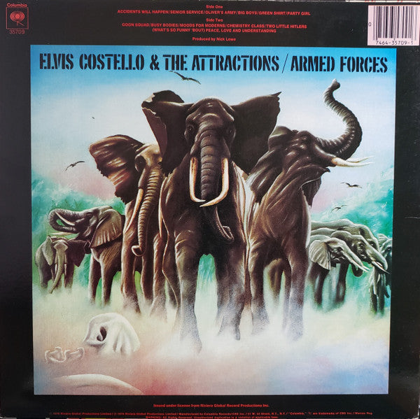 Elvis Costello & The Attractions : Armed Forces (LP, Album, RE, Ter)