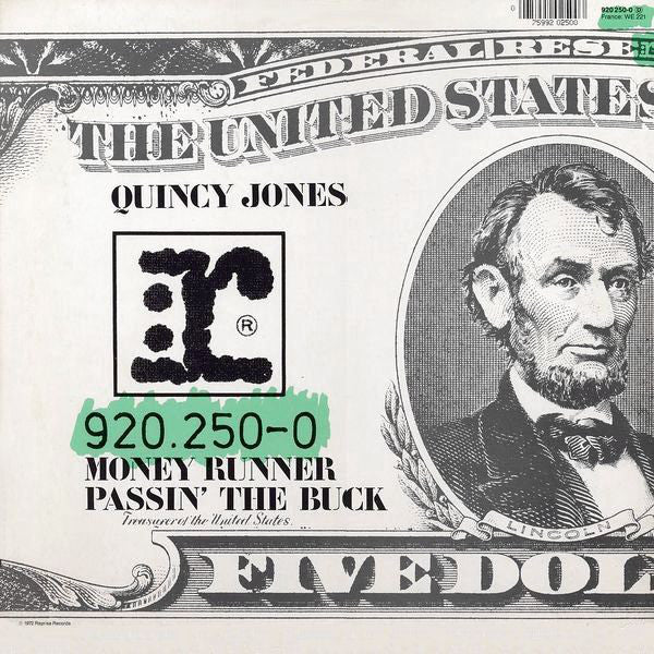 Quincy Jones : Money Runner (12", RE)