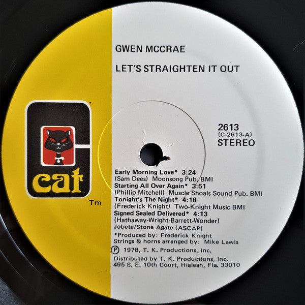 Gwen McCrae : Let's Straighten It Out (LP, Album)
