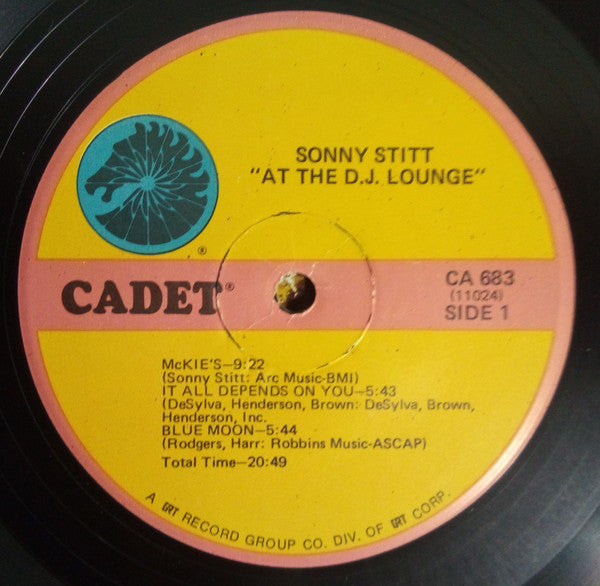 Sonny Stitt : At The D.J. Lounge (LP, Album, RE)