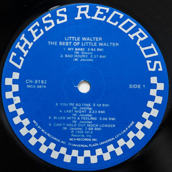 Little Walter : The Best Of Little Walter (LP, Album, Comp, RE, Glo)