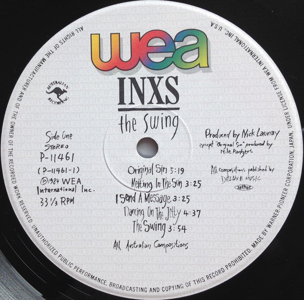 INXS : The Swing (LP, Album, Gat)