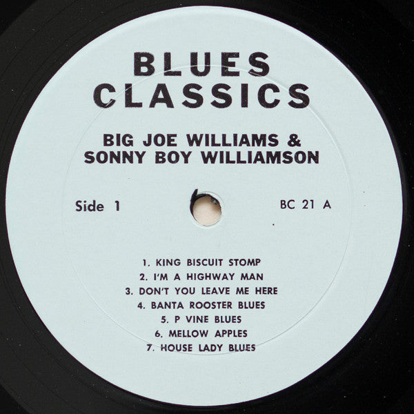 Big Joe Williams And Sonny Boy Williamson :  Big Joe Williams And Sonny Boy Williamson (LP, Comp)