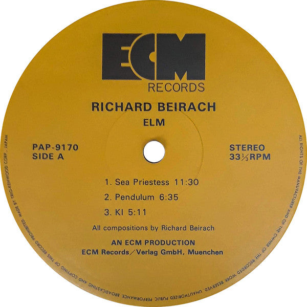 Richard Beirach : Elm (LP, Album)