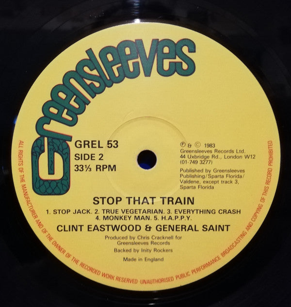 Clint Eastwood & General Saint* : Stop That Train (LP, Album)