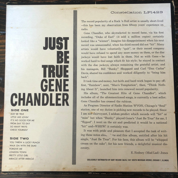 Gene Chandler : Just Be True (LP)
