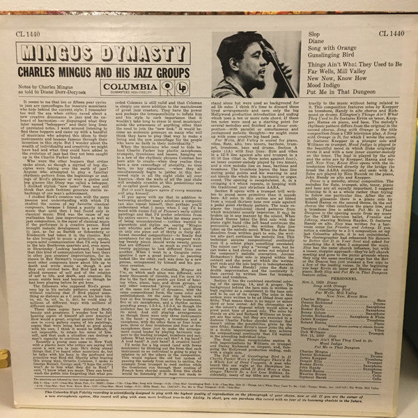 Charles Mingus And His Jazz Groups* : Mingus Dynasty (LP, Album, Mono, Hol)
