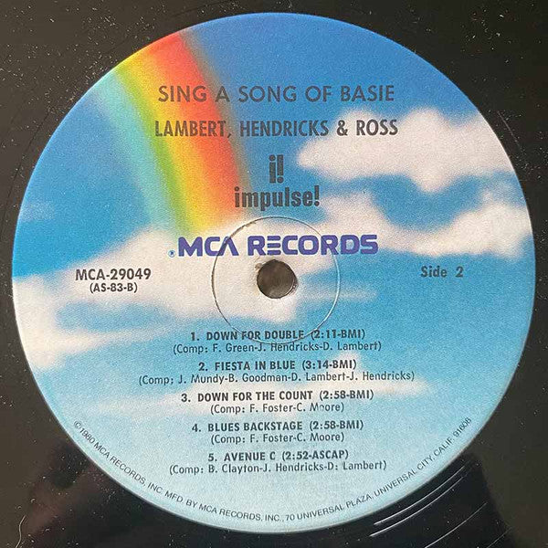 Lambert, Hendricks & Ross : Sing A Song Of Basie (LP, Album, RE)