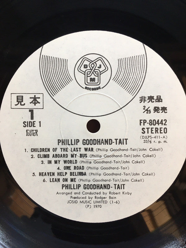 Phillip Goodhand-Tait : Rehearsal (LP, Album, Promo)