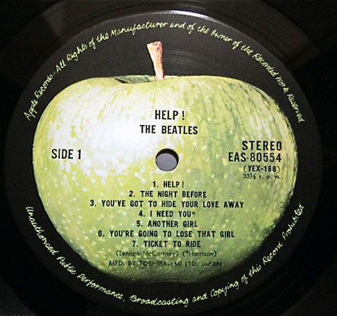 The Beatles : Help! (LP, Album, RE)