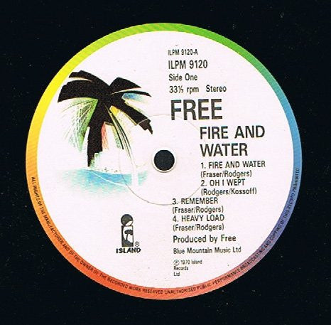 Free : Fire And Water (LP, Album, RE)