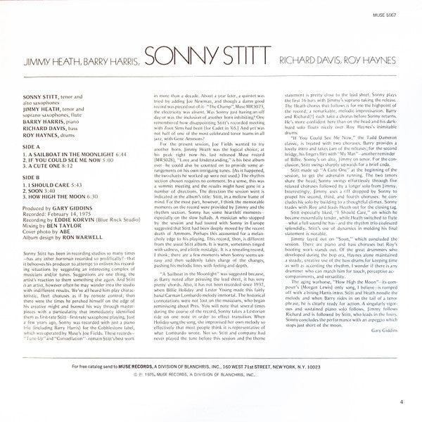 Sonny Stitt : Mellow (LP, Album)