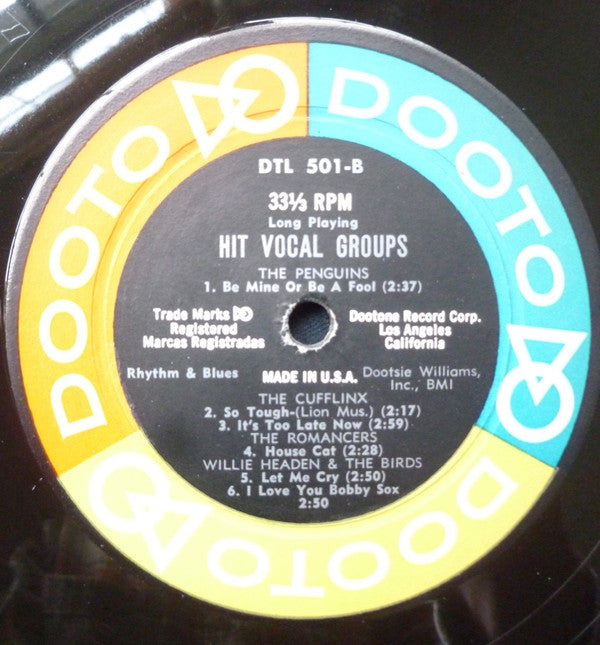 Various : Hit Vocal Groups  (LP, Album, Comp)
