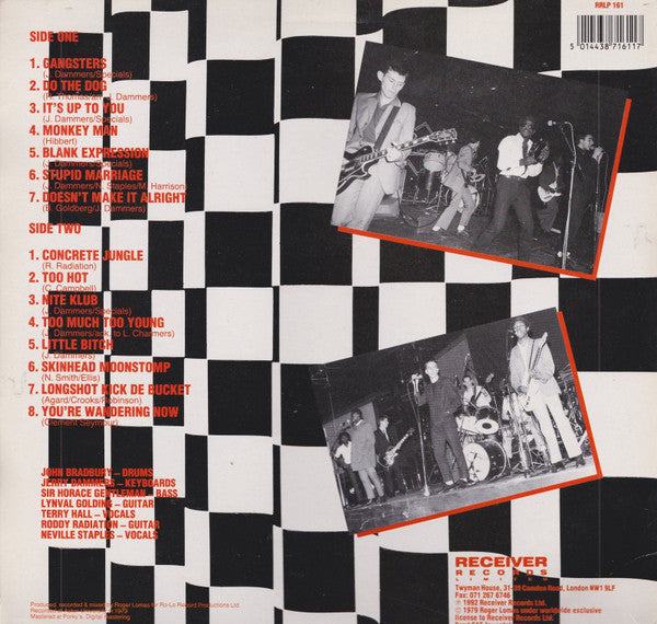 The Specials : Live - Too Much Too Young (LP, Album)