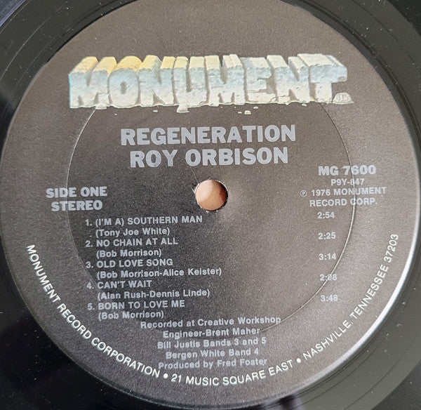 Roy Orbison : Regeneration (LP, Album, Ter)