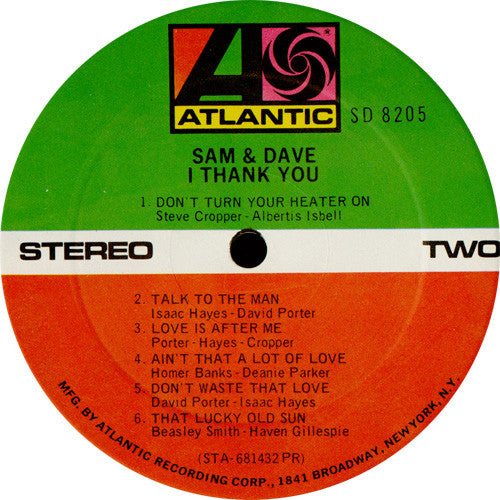 Sam & Dave : I Thank You (LP, Album, PR )