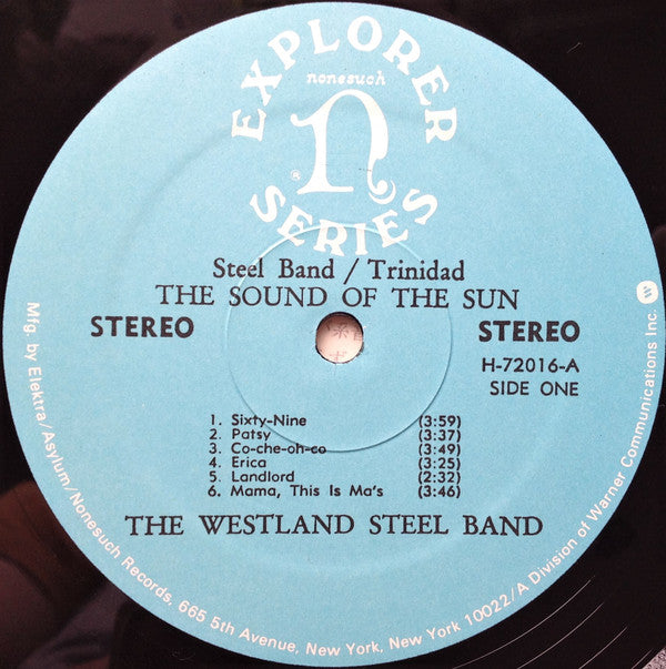 The Westland Steel Band = ザ・ウェストランド・スチールバンド* : Steel Band/Trinidad: The Sound Of The Sun = 太陽の響き - トリニダードのスチールバンド (LP, RE)