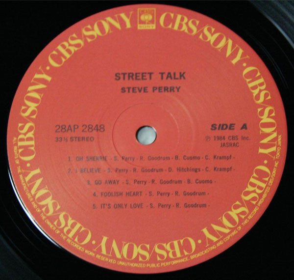 Steve Perry : Street Talk (LP, Album)
