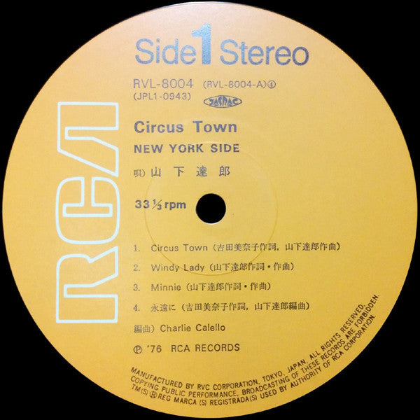 山下達郎* : Circus Town (LP, Album)