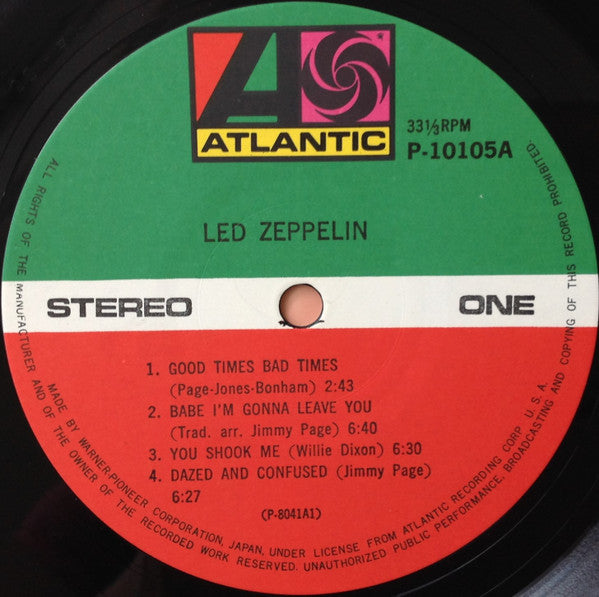 Led Zeppelin = レッド・ツェッペリン* : Led Zeppelin = レッド・ツェッペリン (LP, Album, RE)