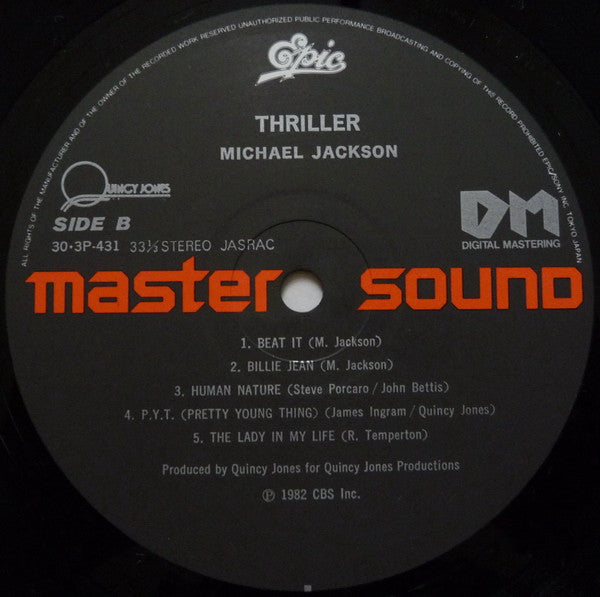 Michael Jackson : Thriller (LP, Album, RE, Gat)