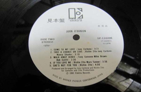 John O'Banion : John O'Banion (LP, Album, Promo)