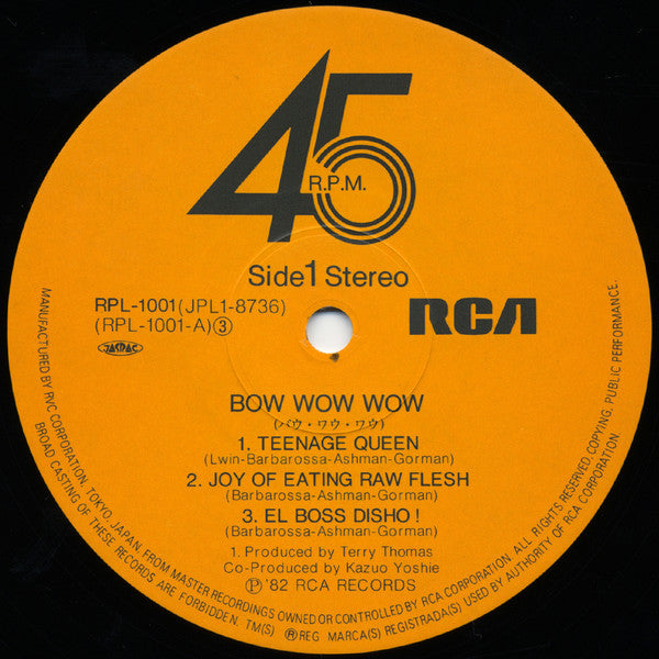 Bow Wow Wow : Teenage Queen (12")