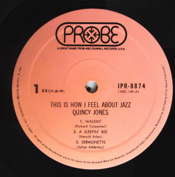 Quincy Jones : This Is How I Feel About Jazz (LP, Album)