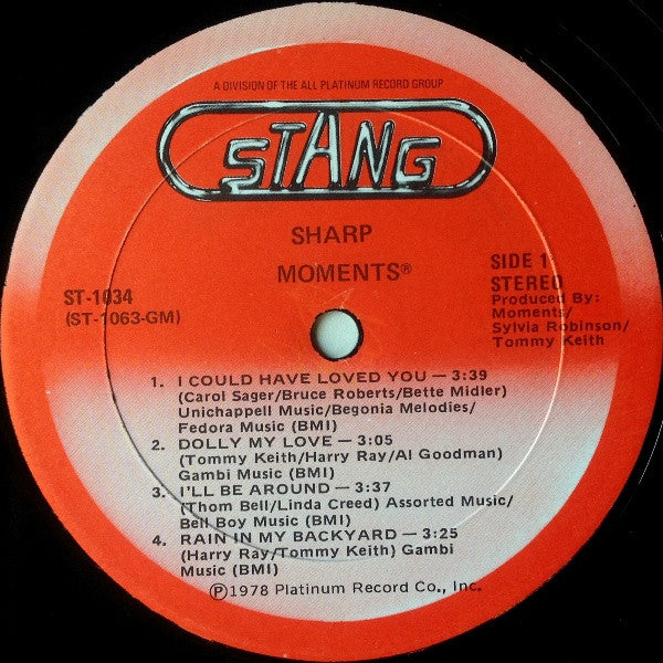 The Moments : Sharp (LP, Album)