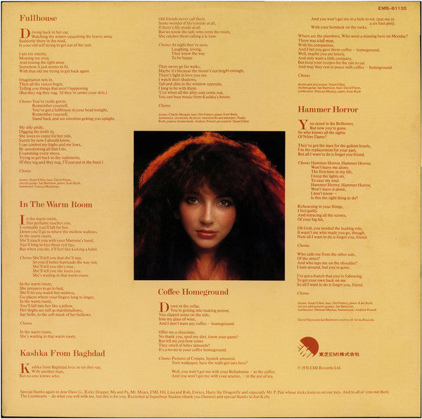 Kate Bush : Lionheart (LP, Album)