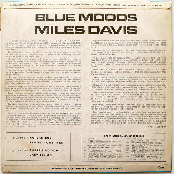 Miles Davis : Blue Moods (LP, Album, RE)