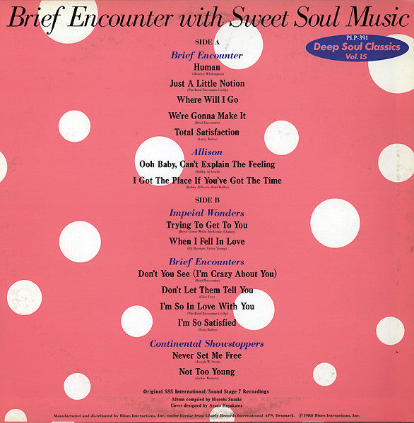 Various : Brief Encounter With Sweet Soul Music (LP, Comp)