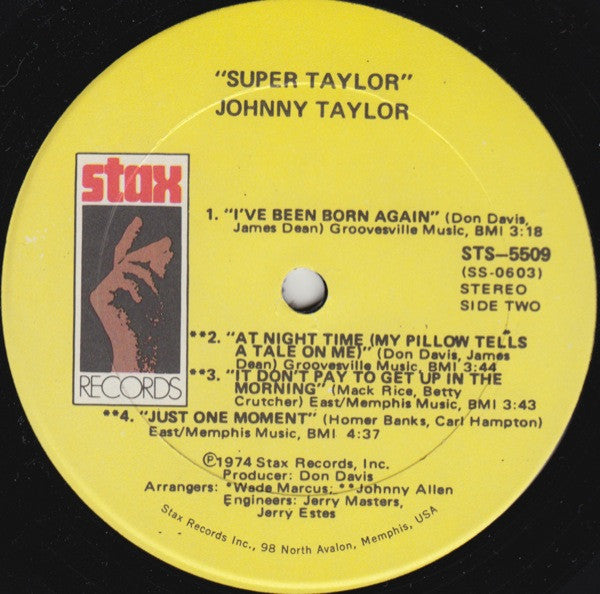 Johnnie Taylor : Super Taylor (LP, Album, Son)