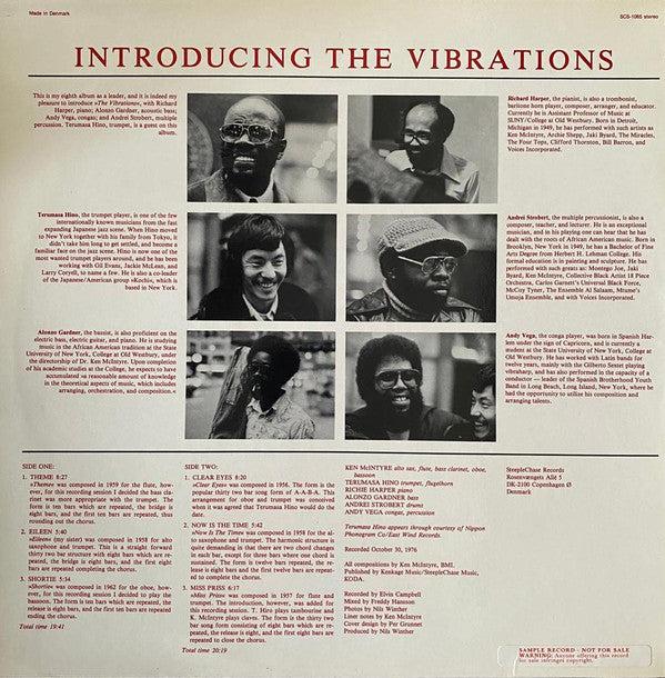 Ken McIntyre Sextet Featuring Terumasa Hino : Introducing The Vibrations (LP, Album, RE, RP)