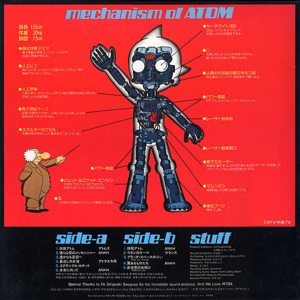 Various : 鉄腕アトム　オリジナル　サウンド・トラック (LP)