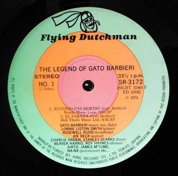Gato Barbieri : The Legend Of Gato Barbieri (LP, Comp)