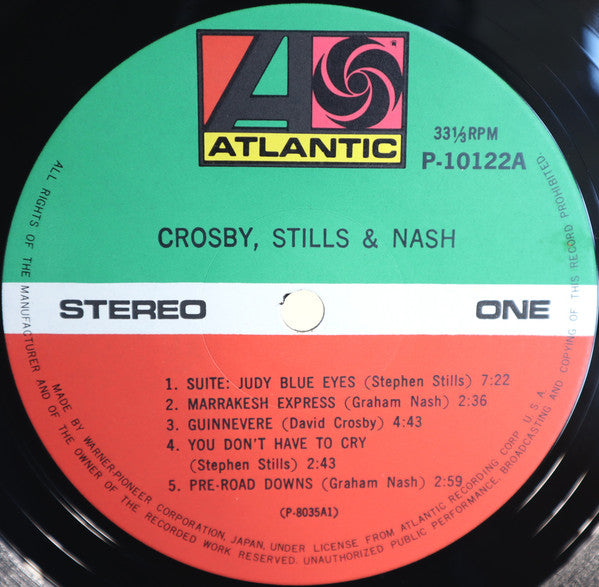Crosby, Stills & Nash : Crosby, Stills & Nash (LP, Album, RE, Gat)