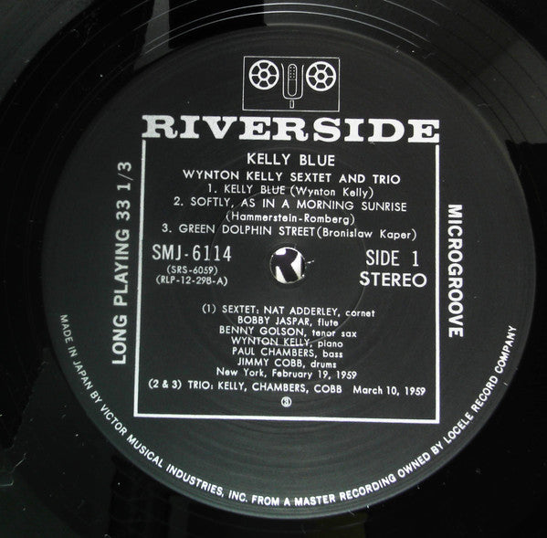 Wynton Kelly : Kelly Blue (LP, Album, RE, Bei)