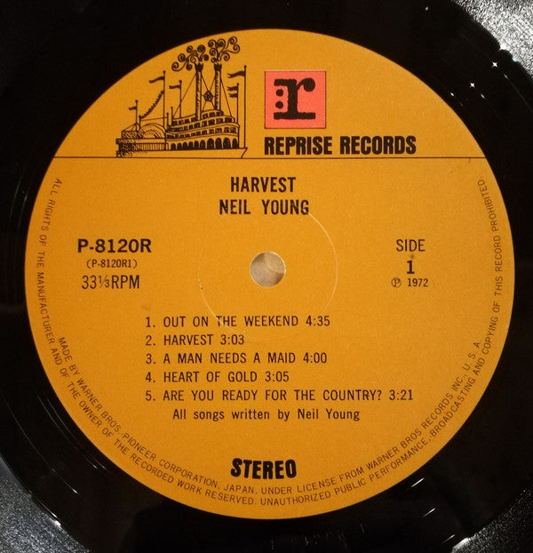 Neil Young = ニール・ヤング* : Harvest = ハーヴェスト (LP, Album, Gat)
